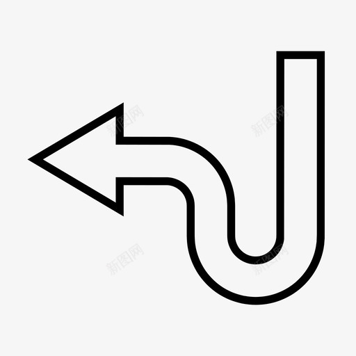 箭头背面光标图标svg_新图网 https://ixintu.com 光标 方向 箭头 背面