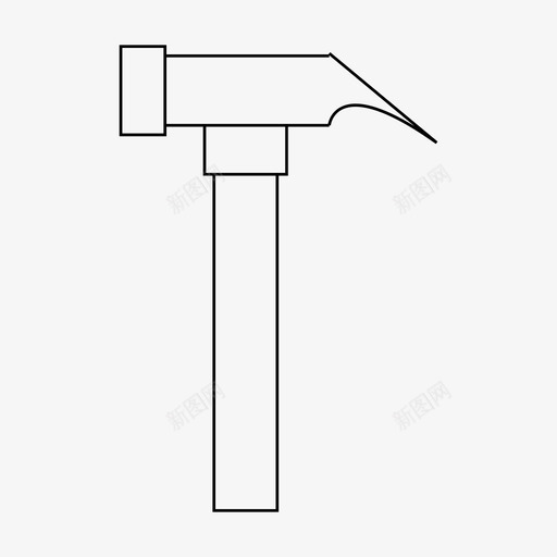 锤子建筑工程图标svg_新图网 https://ixintu.com 工具 工程 建筑 锤子
