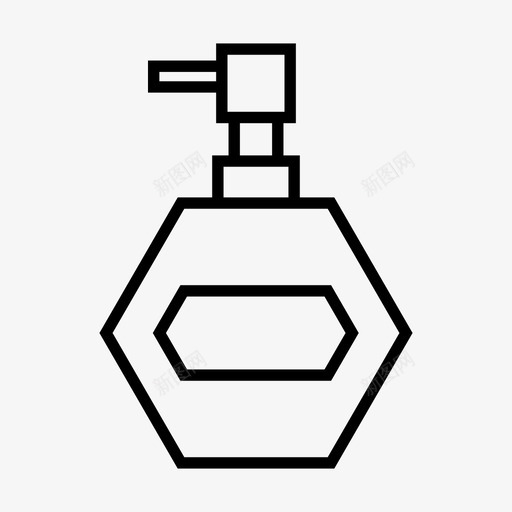 香水瓶子容器图标svg_新图网 https://ixintu.com 包装 喷雾 容器 瓶子 香水