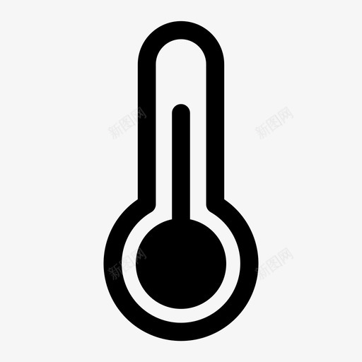 温度计气候温度图标svg_新图网 https://ixintu.com 天气 晴朗的天气 气候 温度 温度计 管子