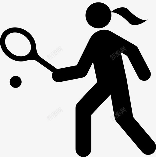 网球壁球网球运动员图标svg_新图网 https://ixintu.com 壁球 网球 网球运动员 运动员和体育运动