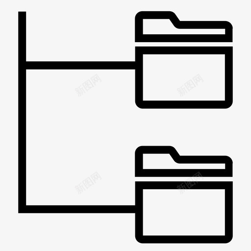 文件夹树管理员层次结构图标svg_新图网 https://ixintu.com 层次结构 文件夹 文件夹树 管理员 组织