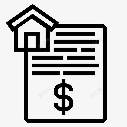 按揭买房再抵押房子图标svg_新图网 https://ixintu.com 买房 再抵押房子 卖房子 按揭