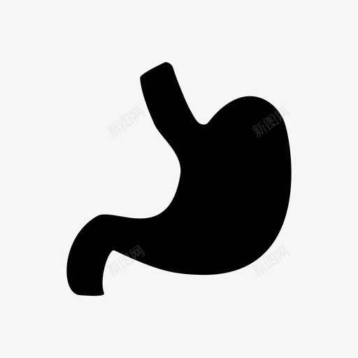 胃解剖学消化图标svg_新图网 https://ixintu.com 保健 器官 消化 胃 胃肠病学 解剖学