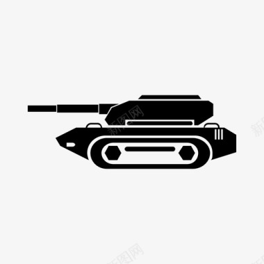 坦克机器军事图标图标
