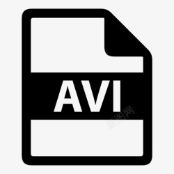 文件类型为AVIavi文件文件格式图标高清图片
