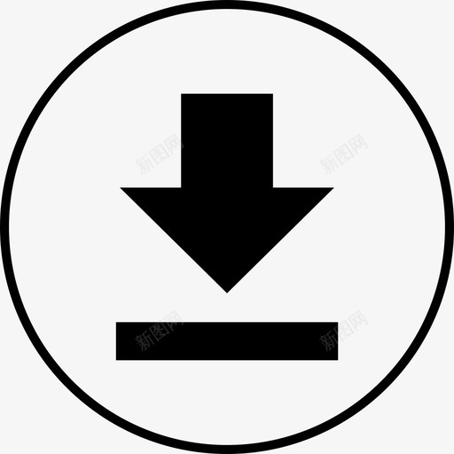 向下箭头收件箱图标svg_新图网 https://ixintu.com 下载 下载箭头向下保存 传输 保存 向下箭头 收件箱