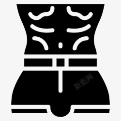 男性的身材躯干美女身材图标高清图片