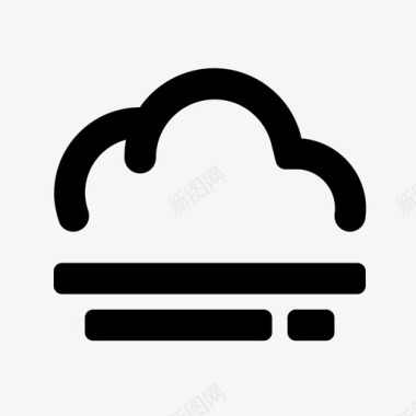 雾云天气图标图标