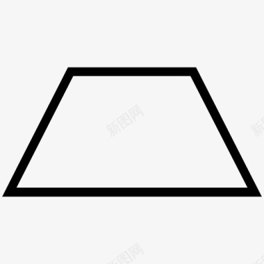 梯形场几何图标图标
