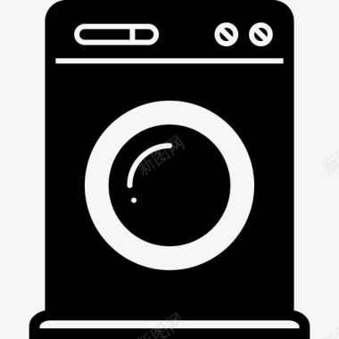 洗衣机家用洗衣房图标图标