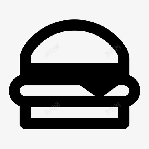 汉堡牛肉芝士汉堡图标svg_新图网 https://ixintu.com 汉堡 牛肉 芝士汉堡 食物