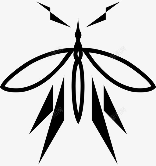 蚊子动物虫子图标svg_新图网 https://ixintu.com 动物 昆虫 疟疾 虫子 蚊子