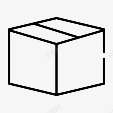 箱物流包装图标图标
