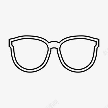 眼镜镜片外表图标图标