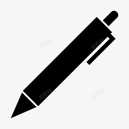 笔圆珠笔教育图标svg_新图网 https://ixintu.com 写作 圆珠笔 学校 学校标志 教育 笔