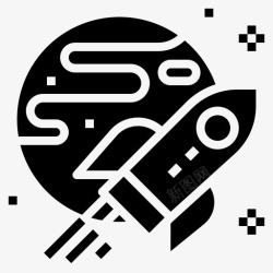 宇宙航行航天器航空航天宇宙航行图标高清图片