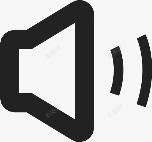 扬声器音频接口图标svg_新图网 https://ixintu.com 声音 多媒体 扬声器 接口 音量 音频