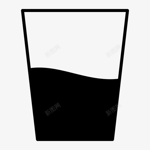 玻璃饮料冷饮图标svg_新图网 https://ixintu.com 冷饮 水 液体 玻璃 饮料