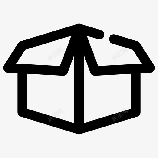 包装箱子货物图标svg_新图网 https://ixintu.com 交货 包装 包裹 物流4格粗体 箱子 货物