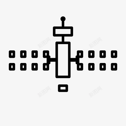 卫星天线地球图标svg_新图网 https://ixintu.com 信号 卫星 地球 天线 太空