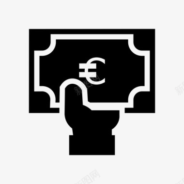欧元现金美元图标图标