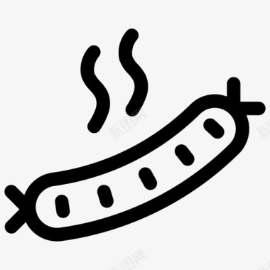 香肠食品热狗图标图标