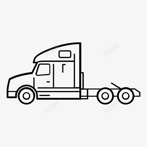 卡车货物柴油机图标svg_新图网 https://ixintu.com 卡车 机动车辆 柴油机 货物 车辆运输 运输工具