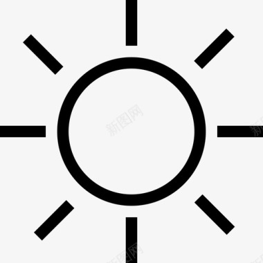 太阳亮度ios图标图标