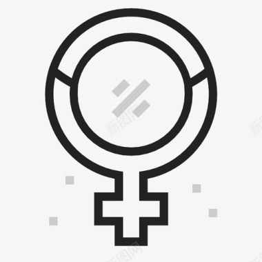 性别象征女人图标图标