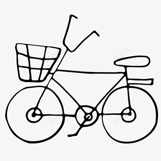 自行车活动休闲生活方式图标svg_新图网 https://ixintu.com 旅游 活动休闲 活跃假期 生活方式 自行车 运动