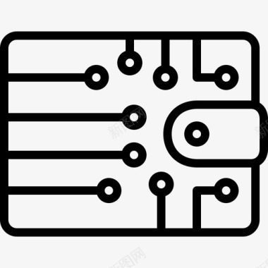 数字加密电子钱包图标图标
