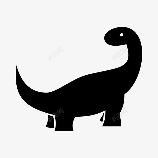 恐龙动物雷龙图标svg_新图网 https://ixintu.com 动物 史前 恐龙 雷龙