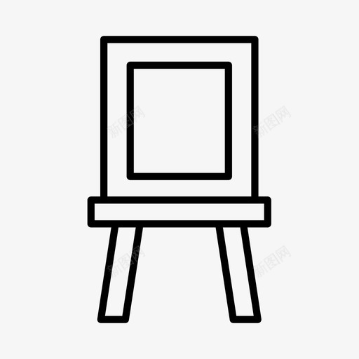 画架艺术艺术家图标svg_新图网 https://ixintu.com 创意 展览 画廊 画架 绘画 艺术 艺术家