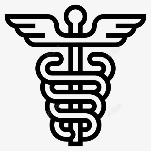 asclepius的职员caduceushealthcare图标svg_新图网 https://ixintu.com asclepius的职员 caduceus healthcare medical