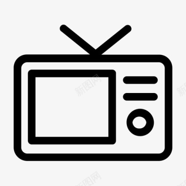 电视天线电视电子产品图标图标