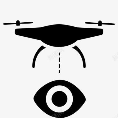 视线视力射程图标图标