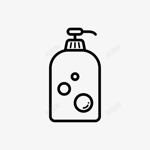 洗发水沐浴露清洁剂图标svg_新图网 https://ixintu.com 沐浴露 洗发水 洗手液 清洁剂 肥皂