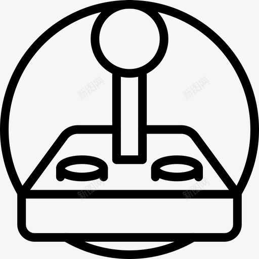 操纵杆控制器基本图标svg_新图网 https://ixintu.com 基本 基本3概述 控制器 操纵杆 游戏