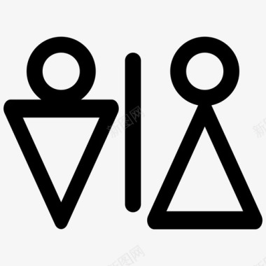 厕所招牌男女图标图标