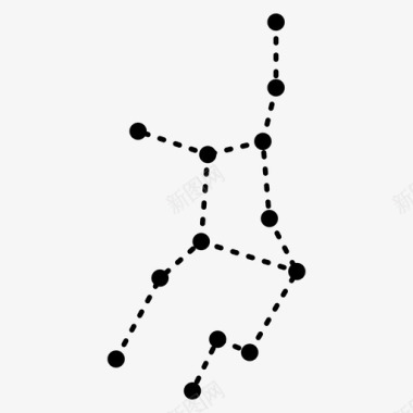 处女座星体占星术图标图标