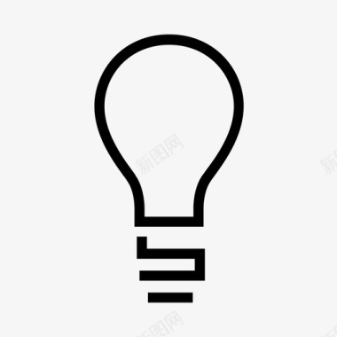 电灯泡电能图标图标