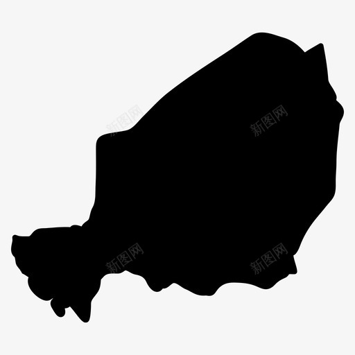 尼日尔地图非洲国家地图填充图标svg_新图网 https://ixintu.com 尼日尔地图 非洲国家地图填充