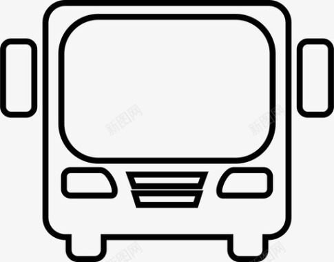 公共汽车客运交通图标图标