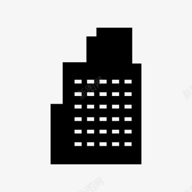 摩天大楼建筑商业图标图标