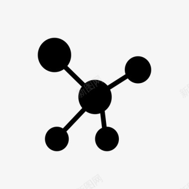 原子键细胞图标图标