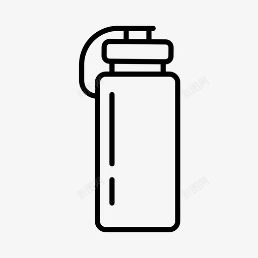 水瓶饮料瓶健身图标svg_新图网 https://ixintu.com 健身 健身房 普拉提 水瓶 瑜伽 瑜伽普拉提 饮料瓶