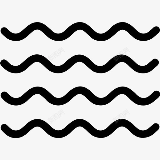 海洋海浪水图标svg_新图网 https://ixintu.com 水 水波 水的轮廓 海洋 海浪
