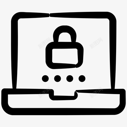登录笔记本电脑登录密码图标svg_新图网 https://ixintu.com inky安全卷4 密码登录 登录 登录密码 笔记本电脑