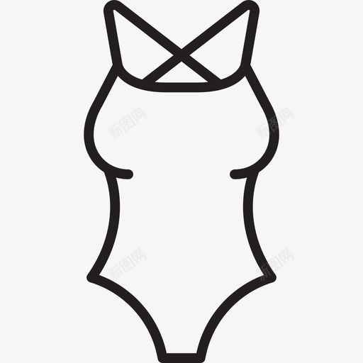 女式泳衣时装衣服图标svg_新图网 https://ixintu.com 女式泳衣 时装 衣服